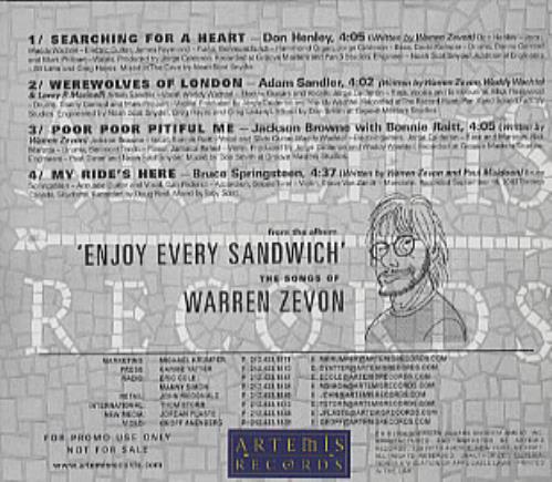 洋楽 warren zevon jackson browne rarities!! The Offender Meets the Pretender by Warren Zevon & Jackson
